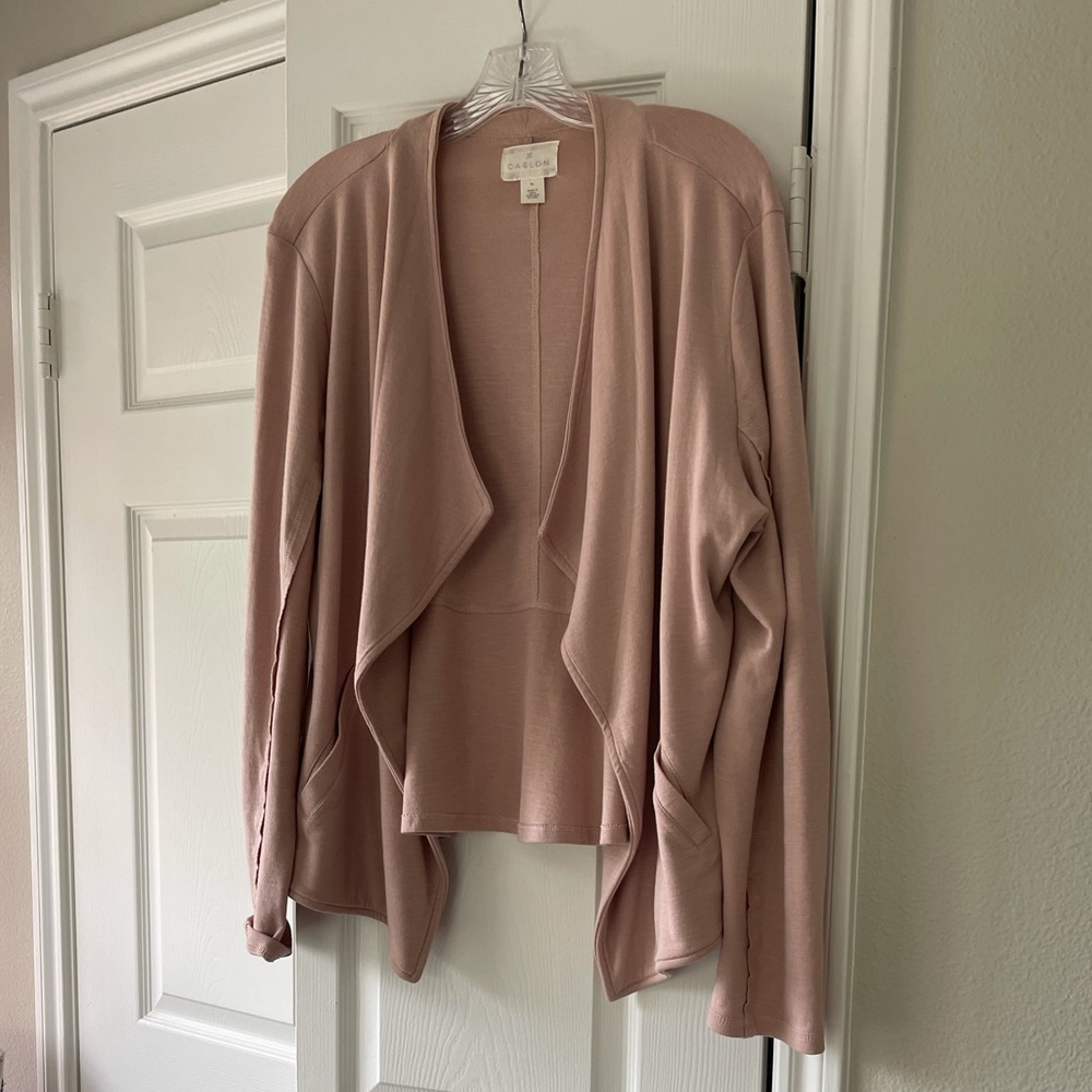 Caslon Drape Collar Knit Blazer